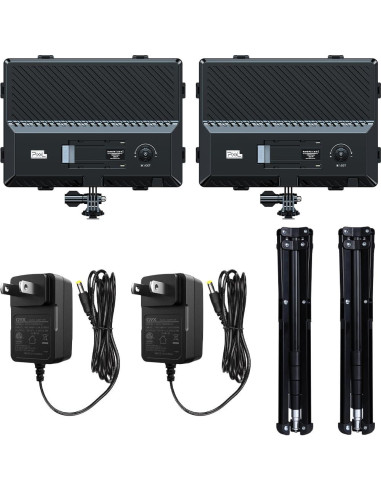 Kit de Luz de Video LED Dimmable Bi-Color 2500-6500K Pixel