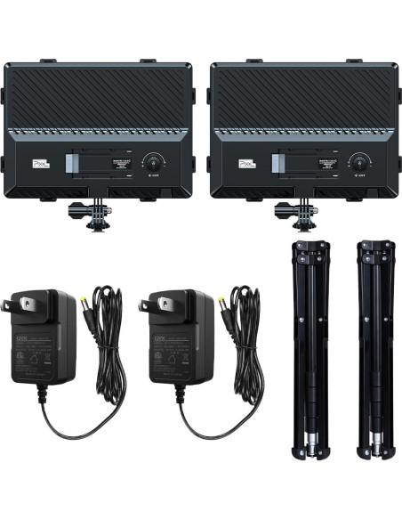 Kit de Luz de Video LED Dimmable Bi-Color 2500-6500K Pixel
