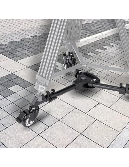 Carro de Trípode Cayer TD03 Alta Resistencia 30kg Ruedas 7.6cm