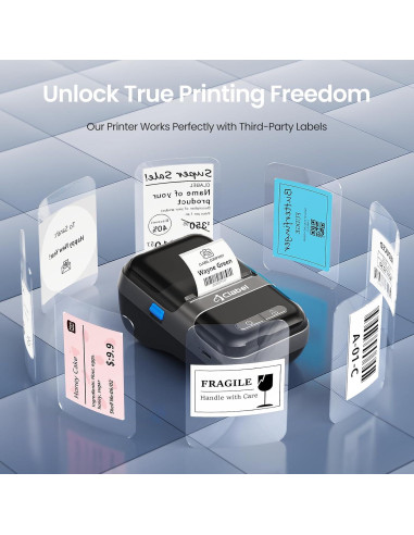 Impresora de Etiquetas CLABEL 220B Térmica Bluetooth 2" Sin Tinta