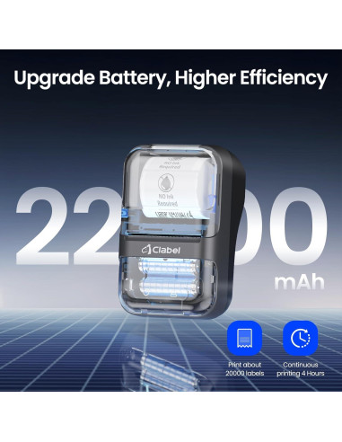 Impresora de Etiquetas CLABEL 220B Térmica Bluetooth 2" Sin Tinta