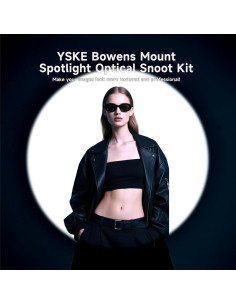 Snoot Óptico Profesional YSKE con Montura Bowens y 35 Gobos 2