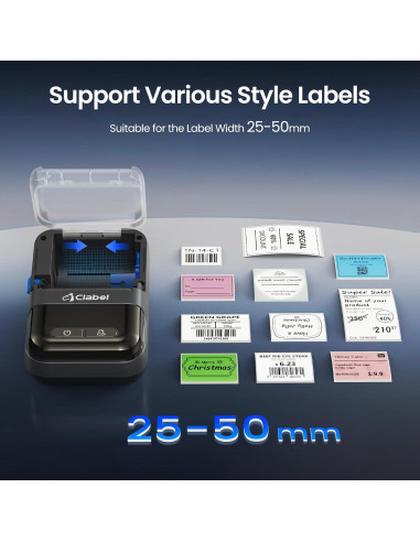 Impresora de Etiquetas CLABEL 220B Térmica Bluetooth 2" Sin Tinta