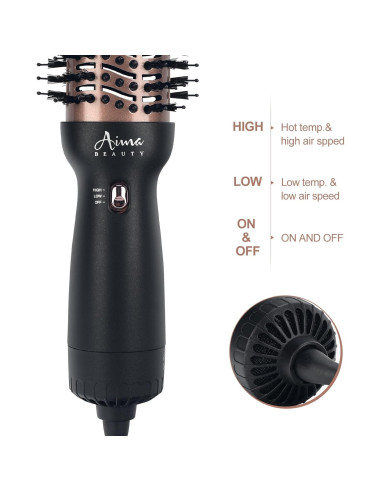 Cepillo Secador de Cabello Aima Beauty 4 en 1 Doble Voltaje