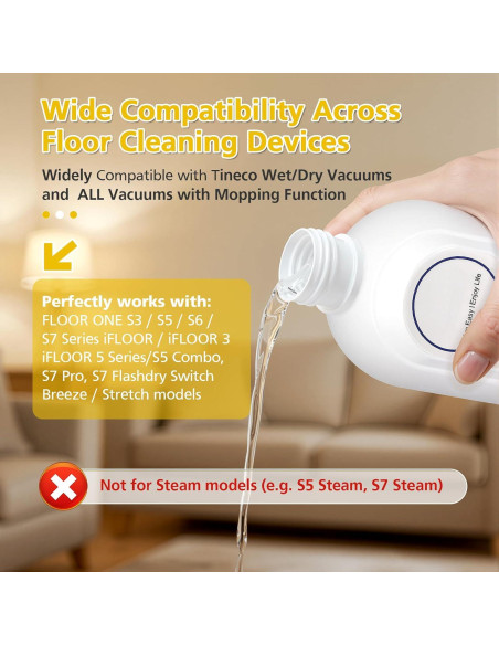 Paquete de 2 soluciones de limpieza Tineco para pisos duros