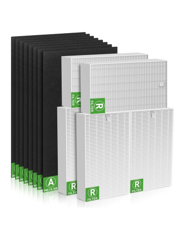 Paquete de 6 Filtros HEPA HPA300 + 8 Pre-Filtros Honeywell