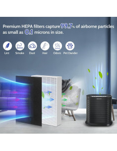 Paquete de 6 Filtros HEPA HPA300 + 8 Pre-Filtros Honeywell 2