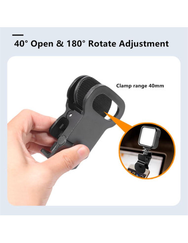 Soporte Clip Luz Selfie KxpkBom - 2 Paquetes Universal