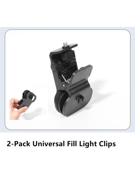 Soporte Clip Luz Selfie KxpkBom - 2 Paquetes Universal