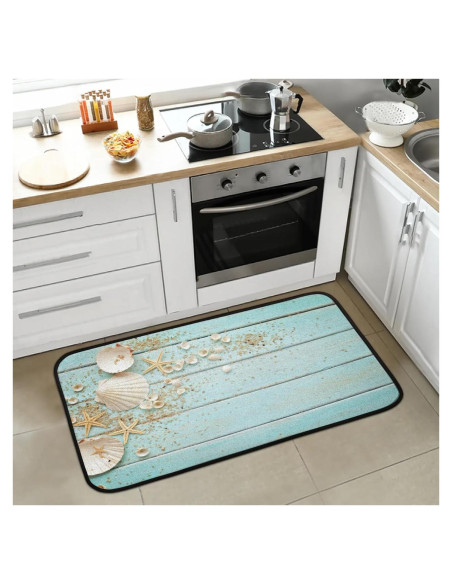 Alfombra de Cocina Antideslizante Hongjinglin 99x51cm Microfibra