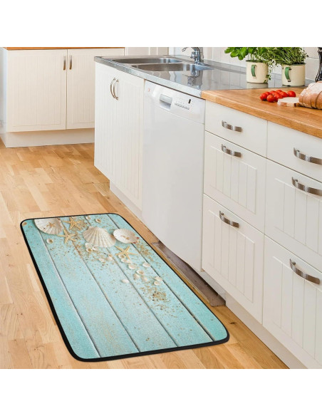 Alfombra de Cocina Antideslizante Hongjinglin 99x51cm Microfibra