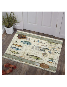 Alfombra de Área Citari 91x61 cm Antideslizante Lavable