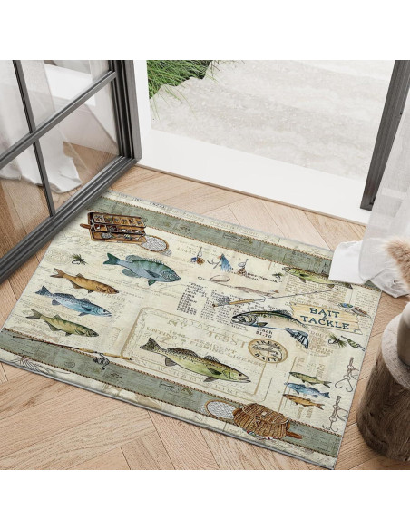 Alfombra de Área Citari 91x61 cm Antideslizante Lavable