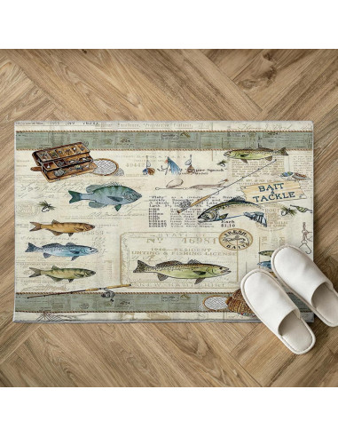 Alfombra de Área Citari 91x61 cm Antideslizante Lavable