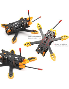 Marco de Dron GX140 Usmile 140mm Fibra de Carbono FPV 1080P 2