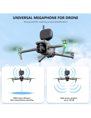 Altavoz Drone STARTRC Megáfono Inalámbrico 3000m para Drones