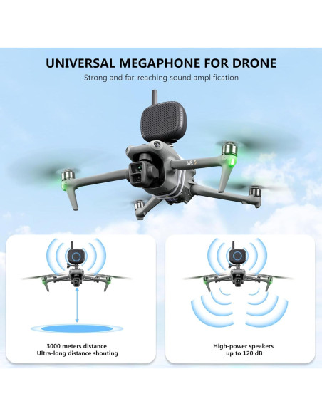 Altavoz Drone STARTRC Megáfono Inalámbrico 3000m para Drones