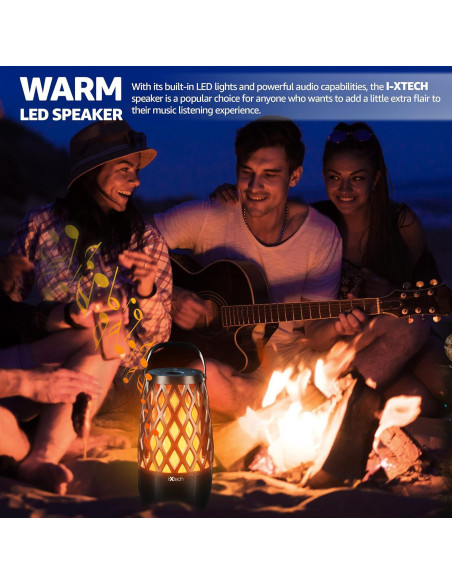 Altavoz Bluetooth IXTECH E01 Bola de Fuego Impermeable 360