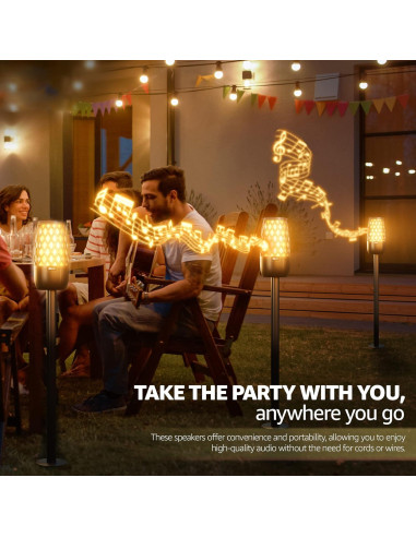 Altavoz Bluetooth IXTECH E01 Bola de Fuego Impermeable 360