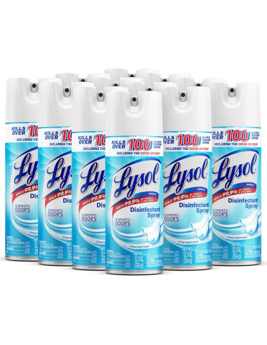 Spray Desinfectante Lysol Lino Fresco 354 ml Pack 12