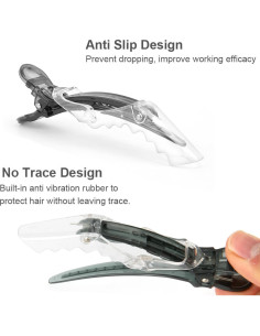 Clip para el cabello premium MEN'S GROOMING BARBER PRO - 8 unidades multicolor 2