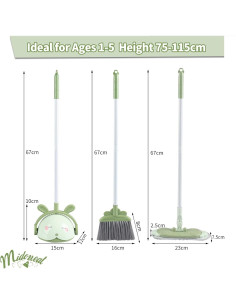 Juego de Limpieza para Niños Midoneat 6 Piezas Verde 2
