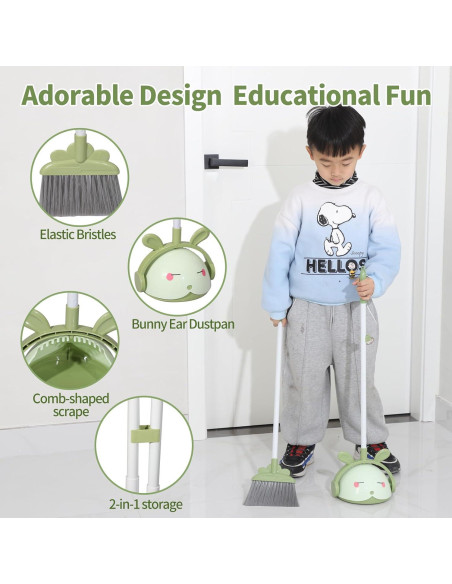 Juego de Limpieza para Niños Midoneat 6 Piezas Verde