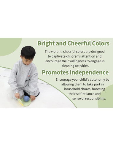 Juego de Limpieza para Niños Midoneat 6 Piezas Verde