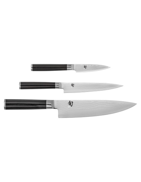 Conjunto de cuchillos Shun Classic 3 piezas - Acero Damasco