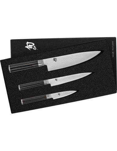 Conjunto de cuchillos Shun Classic 3 piezas - Acero Damasco