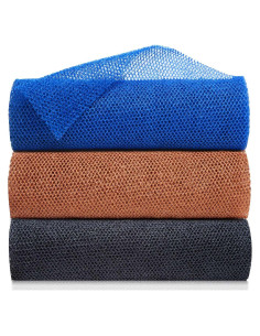 Esponja de Red Africana Tuzier 3 Piezas Exfoliante 80x30 cm