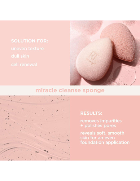 Esponja de Limpieza Facial Real Techniques con Probioticos 1 Unidad