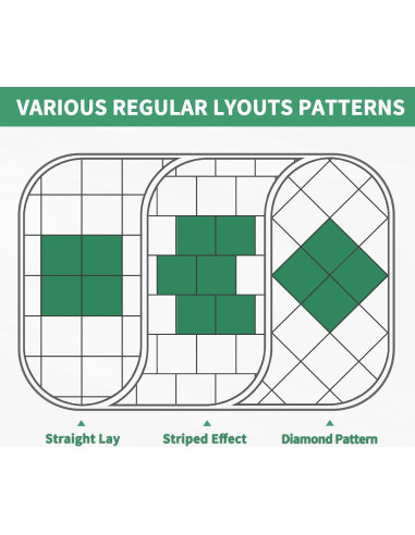 Paquete de 10 baldosas autoadhesivas ZRJT 30.48x30.48 cm mármol blanco