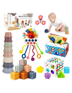 Juguetes Montessori EPOGG 6 en 1 para Bebés 6-18 Meses