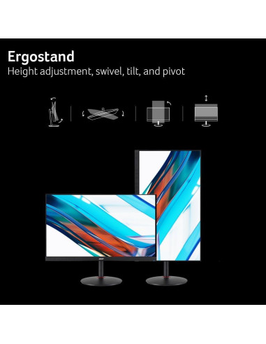 Monitor de Juegos Acer 27" WQHD 240Hz FreeSync XV272U