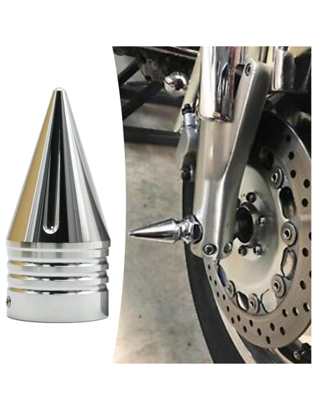 Tapa de Tuerca Delantera Anxingo para Harley Davidson Plata