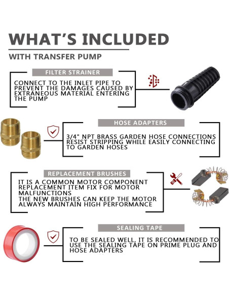 Bomba de Transferencia de Agua EXTRAUP 1/2HP Hierro Fundido 5678 L/h