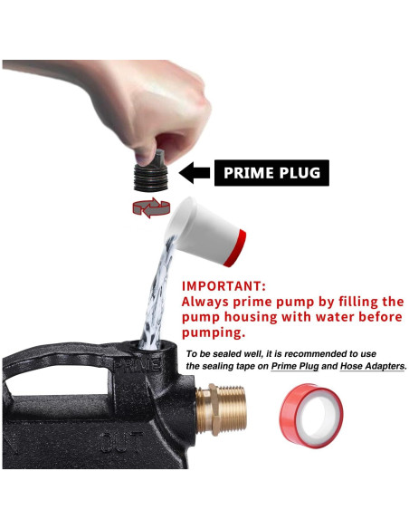 Bomba de Transferencia de Agua EXTRAUP 1/2HP Hierro Fundido 5678 L/h