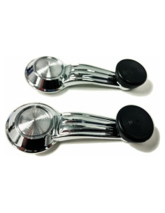 Juego de Manivelas de Ventana Pirate Mfg 1967-76 con Perillas Negras