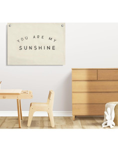 Banner de Lienzo para Niños Lyla & Sage - Decoración Beige 2