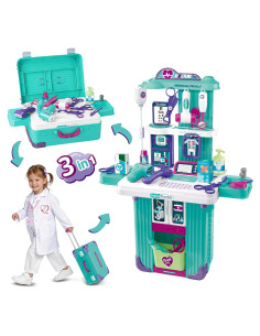 Kit de Doctor 3 en 1 Gifts2U para Niños 3 a 5 Años