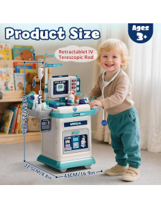 Kit de Juego de Doctor Lehoo para Niños 3-5 Años con Carrito 2