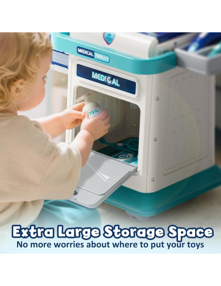 Kit de Juego de Doctor Lehoo para Niños 3-5 Años con Carrito
