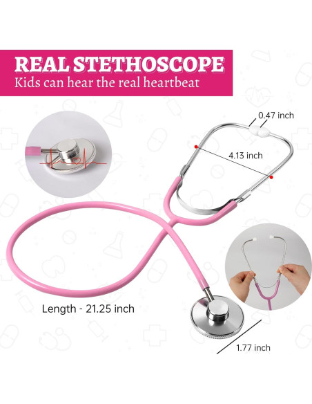 Kit de Doctor de Juguete Phobby para Niños 3-5 Años con Estetoscopio