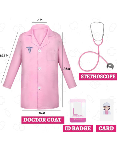 Kit de Doctor de Juguete Phobby para Niños 3-5 Años con Estetoscopio