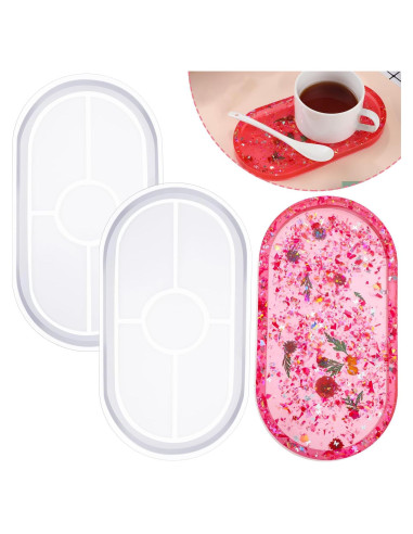 Molde de Silicona Ovalado Willbond para Resina - 2 Piezas