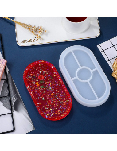 Molde de Silicona Ovalado Willbond para Resina - 2 Piezas