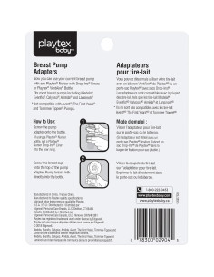 Adaptadores Extractor de Leche Playtex Baby - 2 Unidades 2