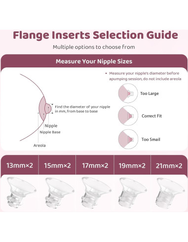 Kit de Tamaño de Brida Nursi Luna 10PCS Silicona 13-21mm