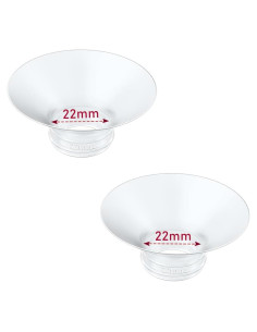 Insertos de Brida 2PCS 22mm IVARONAL para Extractores de Leche